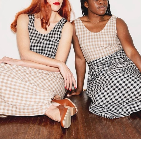 Revelle handmade gingham swingy tank - Picture 1 of 9